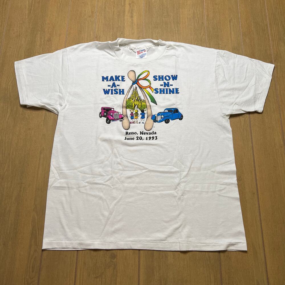 vintage T-shirt Men Sz XL Make-A-Wish Show-N-Shine event t-shirt‎ 1993